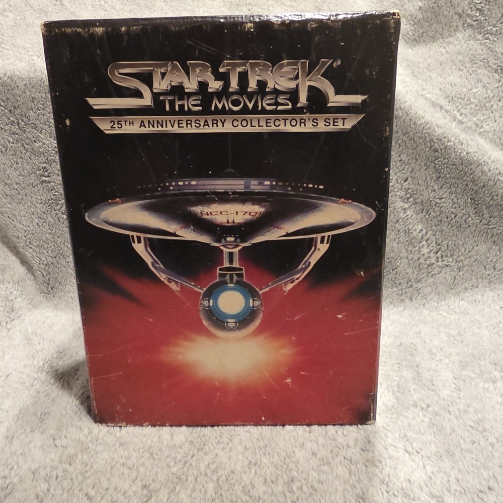 Star Trek, The Movies, 25th Anniversary Collector's Set VHS 1991 Vintage